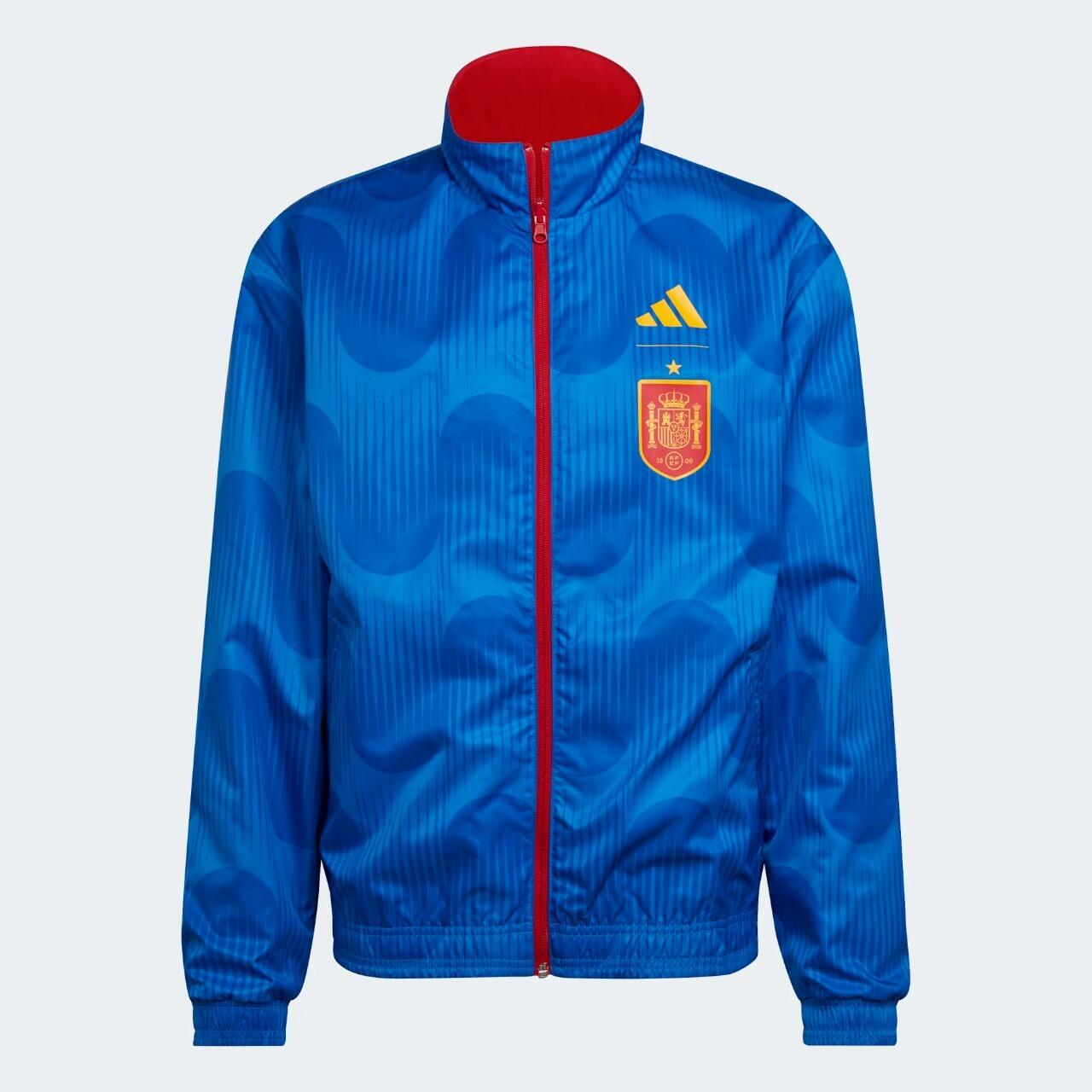 AAA Quality Spain 22/23 Reversible Wind Coat - Blue/Red